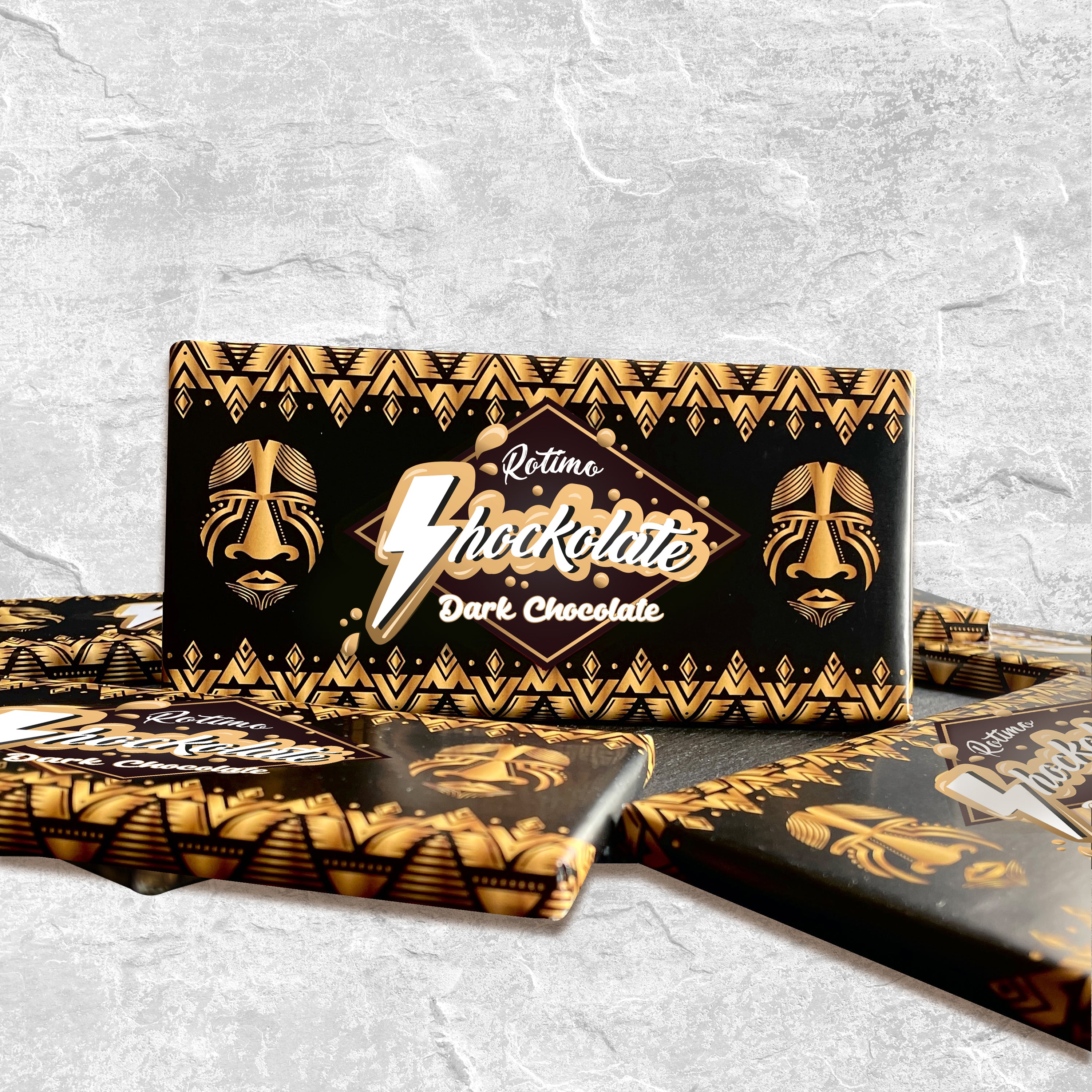 Shockolate Dark Chocolate bars 90g (Pack of 4)